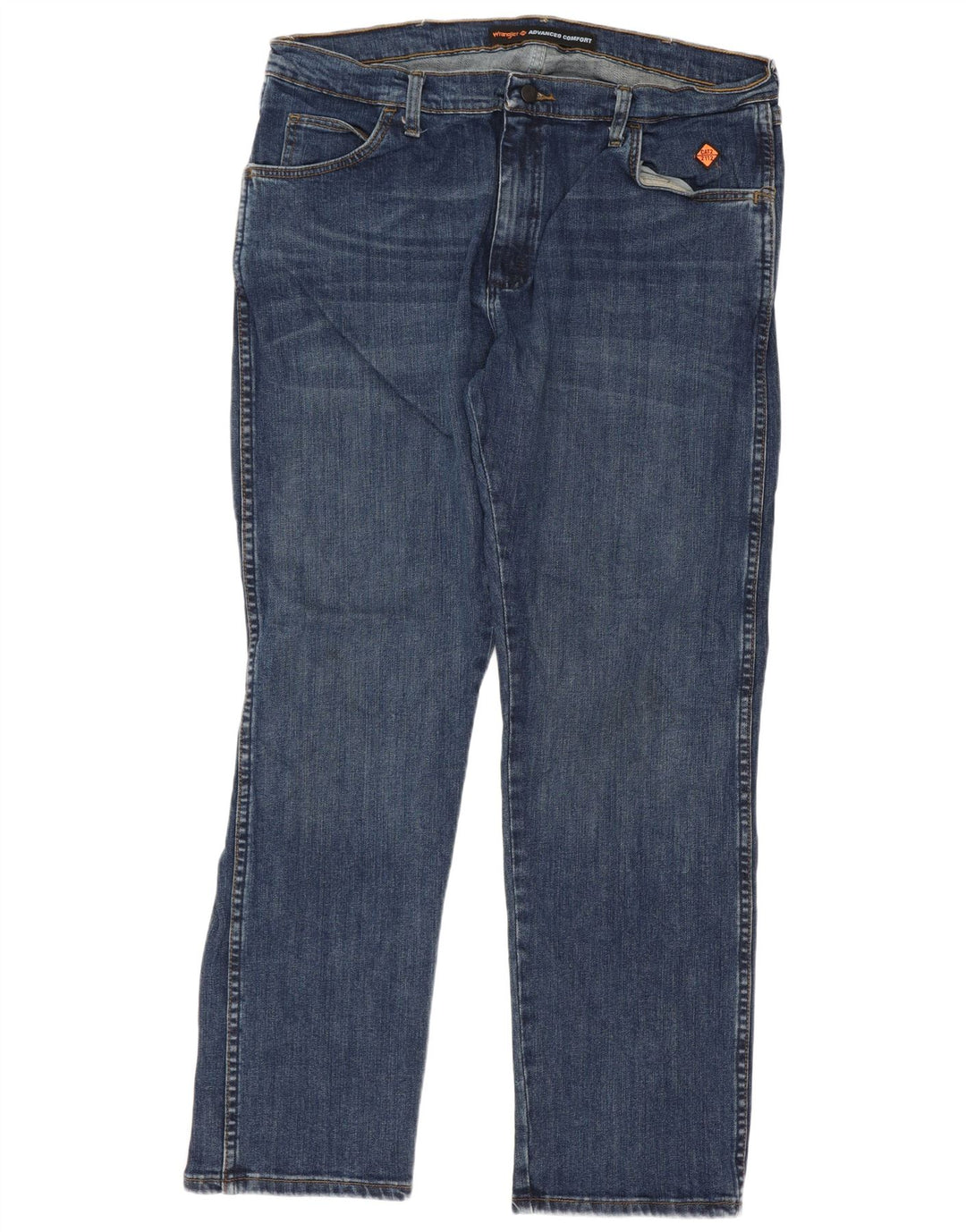 Blugi drepti pentru bărbați Wrangler W38 L30 Bumbac albastru