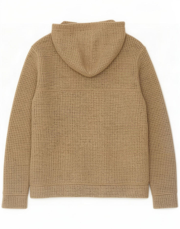 Weird Fish Pulover cardigan pentru bărbați, mare, bej, acrilic