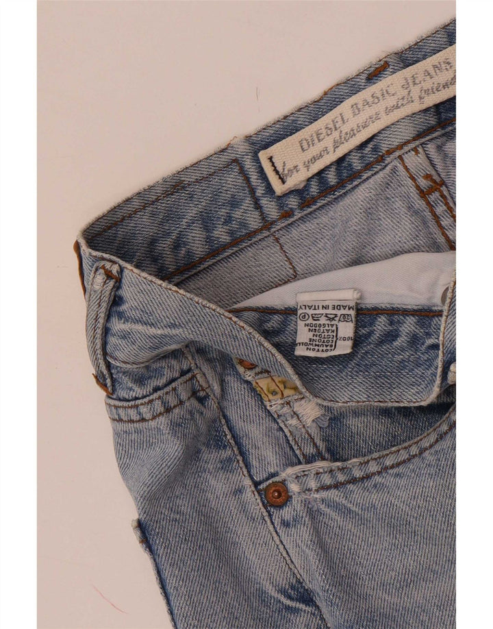 Blugi Distressed drepte pentru bărbați Diesel W32 L32 Bumbac albastru