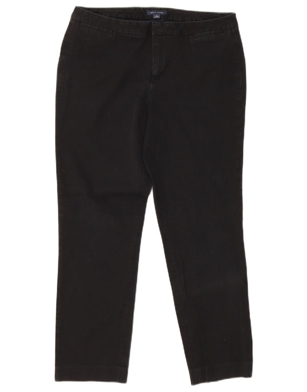 Pantaloni chino drepți pentru femei Tommy Hilfiger US 10 Large W30 L29 Negru