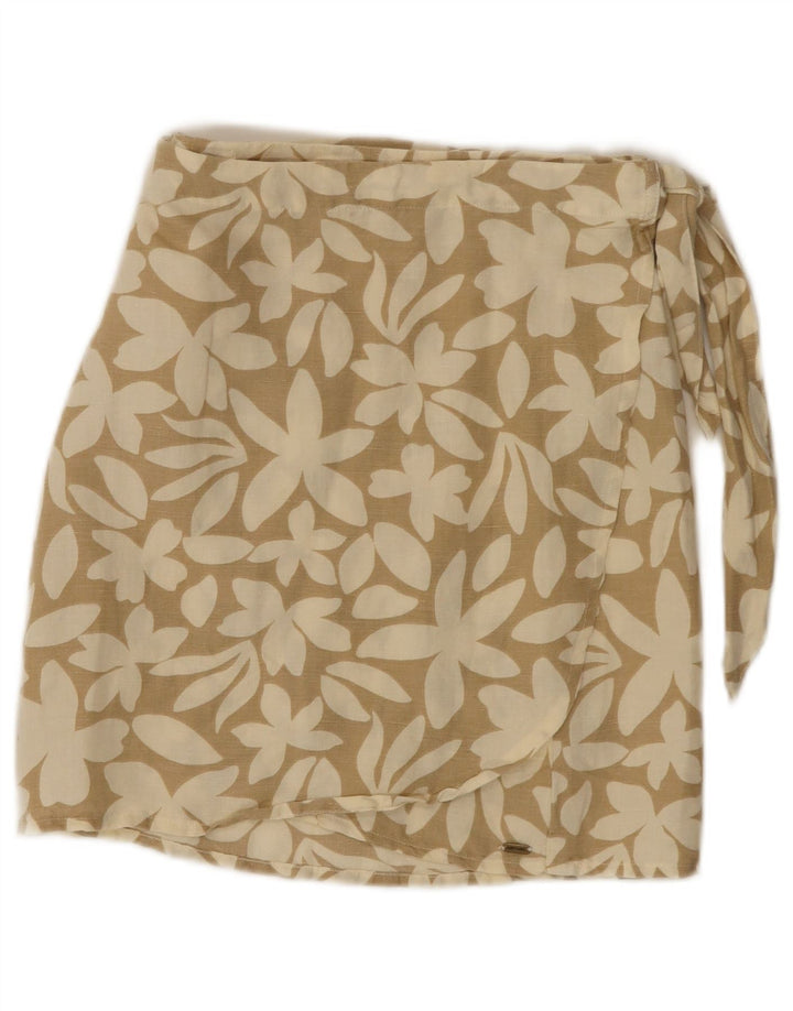 Fusta Wrap pentru femei RIP CURL Small W26 Beige Floral Linen
