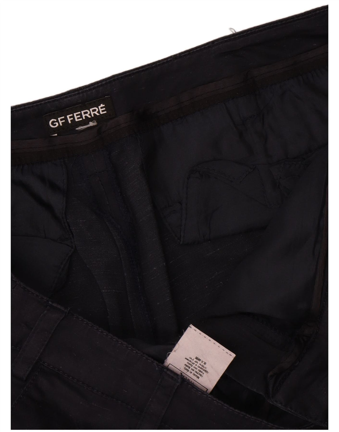 Pantaloni scurți chino Gianfranco Ferre pentru femei W34, mari, mătase, albastru