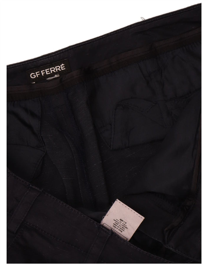 Pantaloni scurți chino Gianfranco Ferre pentru femei W34, mari, mătase, albastru