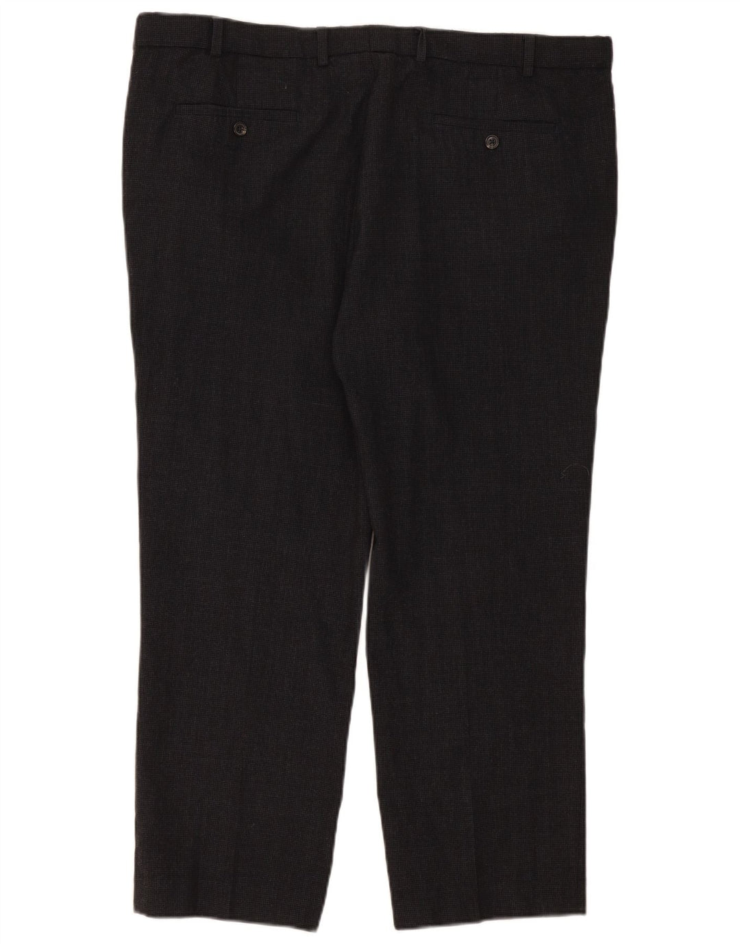 Marks & Spencer Pantaloni de costum drepți croiți pentru bărbați L42 L29 gri check
