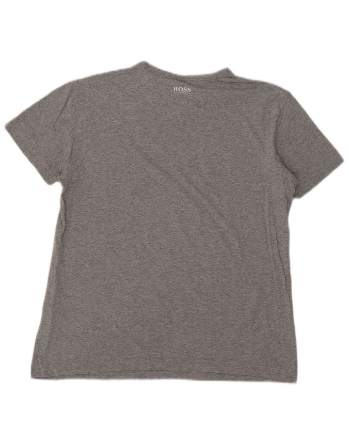 Tricou pentru bărbați Hugo Boss Top mic din bumbac gri