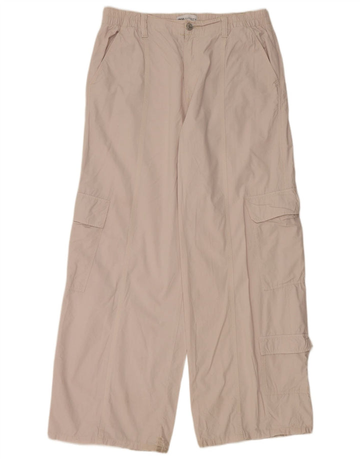 Pantaloni cargo largi pentru femei Zara L30 L30 gri