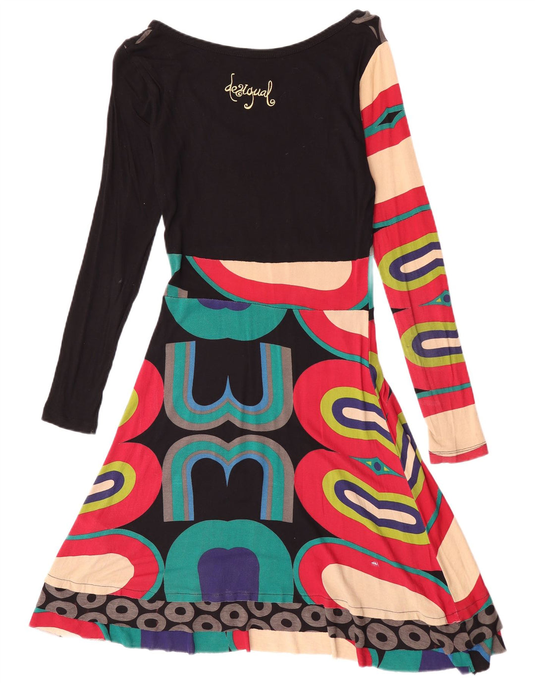 Rochie A-Line Desigual pentru femei UK 12 Medium Multicolor Geometric