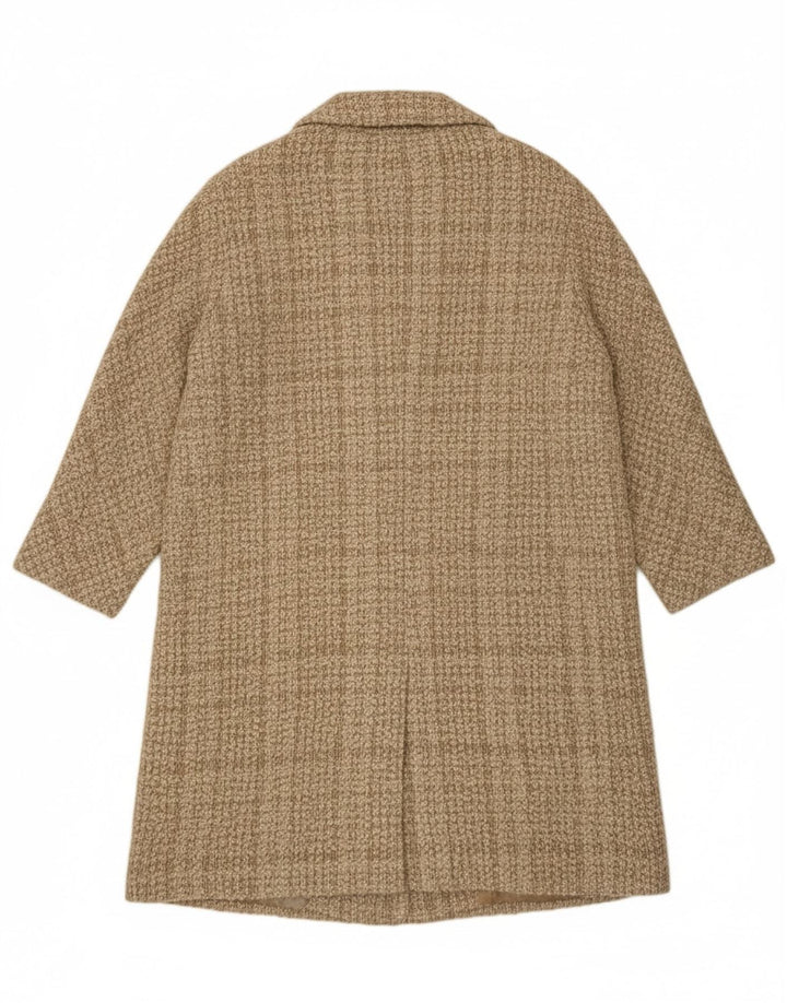 PERTE BY KRIZIA Womens Overcoat UK 20 2XL Beige Wool