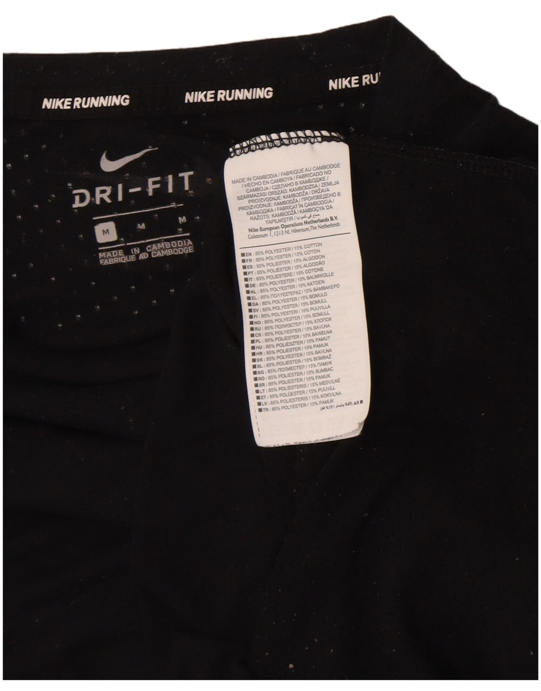 Tricou Nike Dri Fit pentru bărbați Top Mediu Negru Poliester