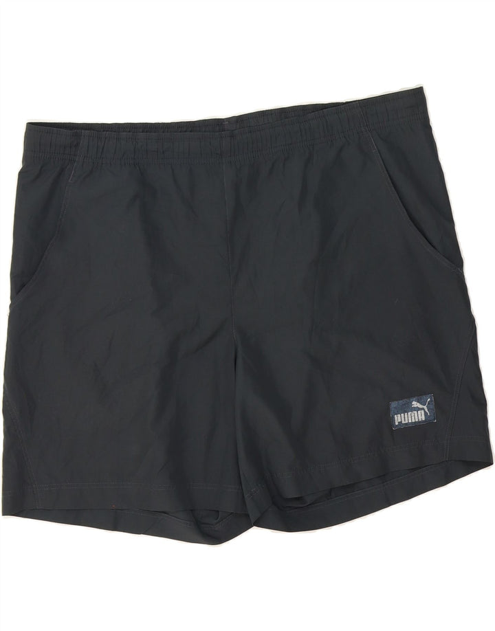 PUMA Mens Sport Shorts XL  Black Polyester Vintage Puma and Second-Hand Puma from Messina Hembry 