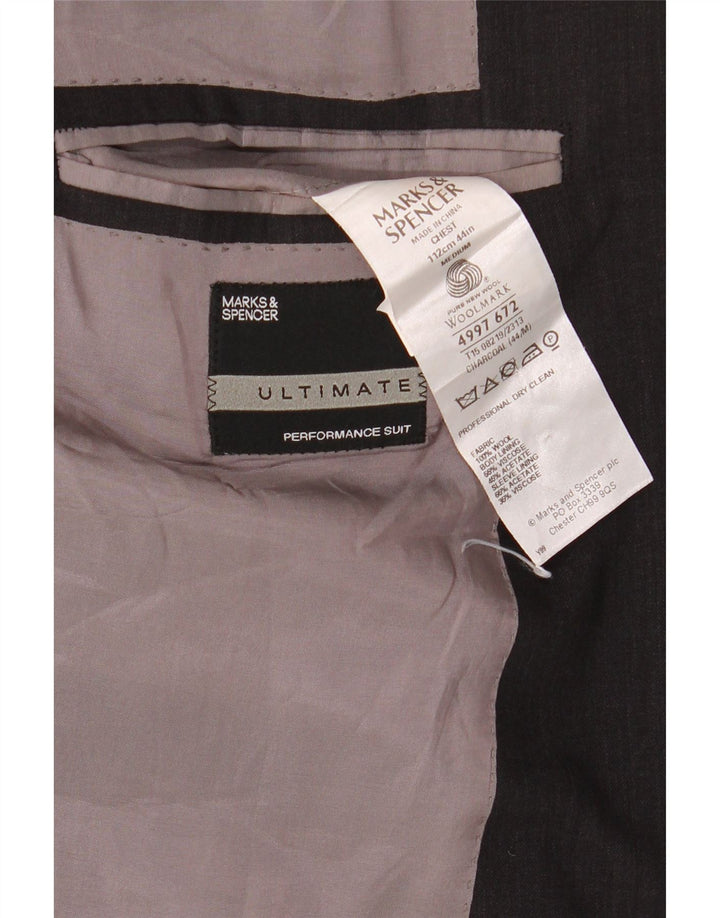 Jachetă pentru bărbați Marks & Spencer, cu 2 nasturi, UK 44 2XL Lână neagră
