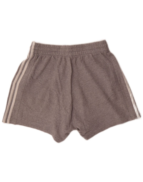 Pantaloni scurți sport Adidas pentru femei UK 14 Medium Gri Bumbac