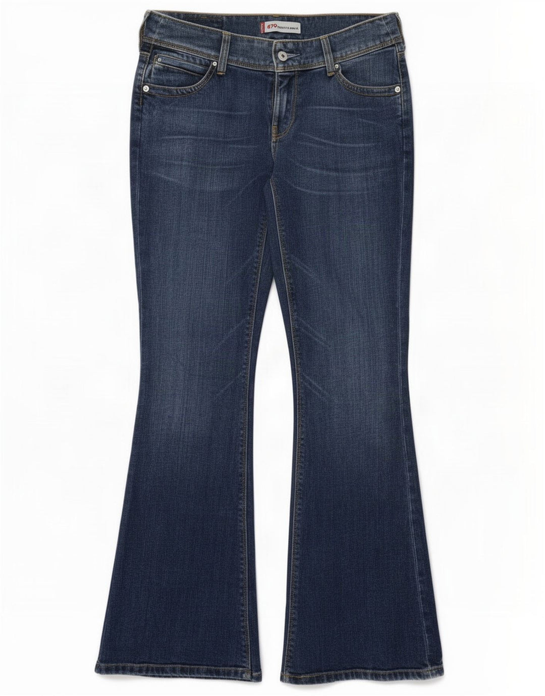 Blugi evazați pentru femei Levi's 479 Booty W30 L32 Bumbac albastru