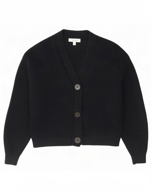 Pulover pentru femei Marks & Spencer Crop Cardigan UK 14 Bumbac mediu negru