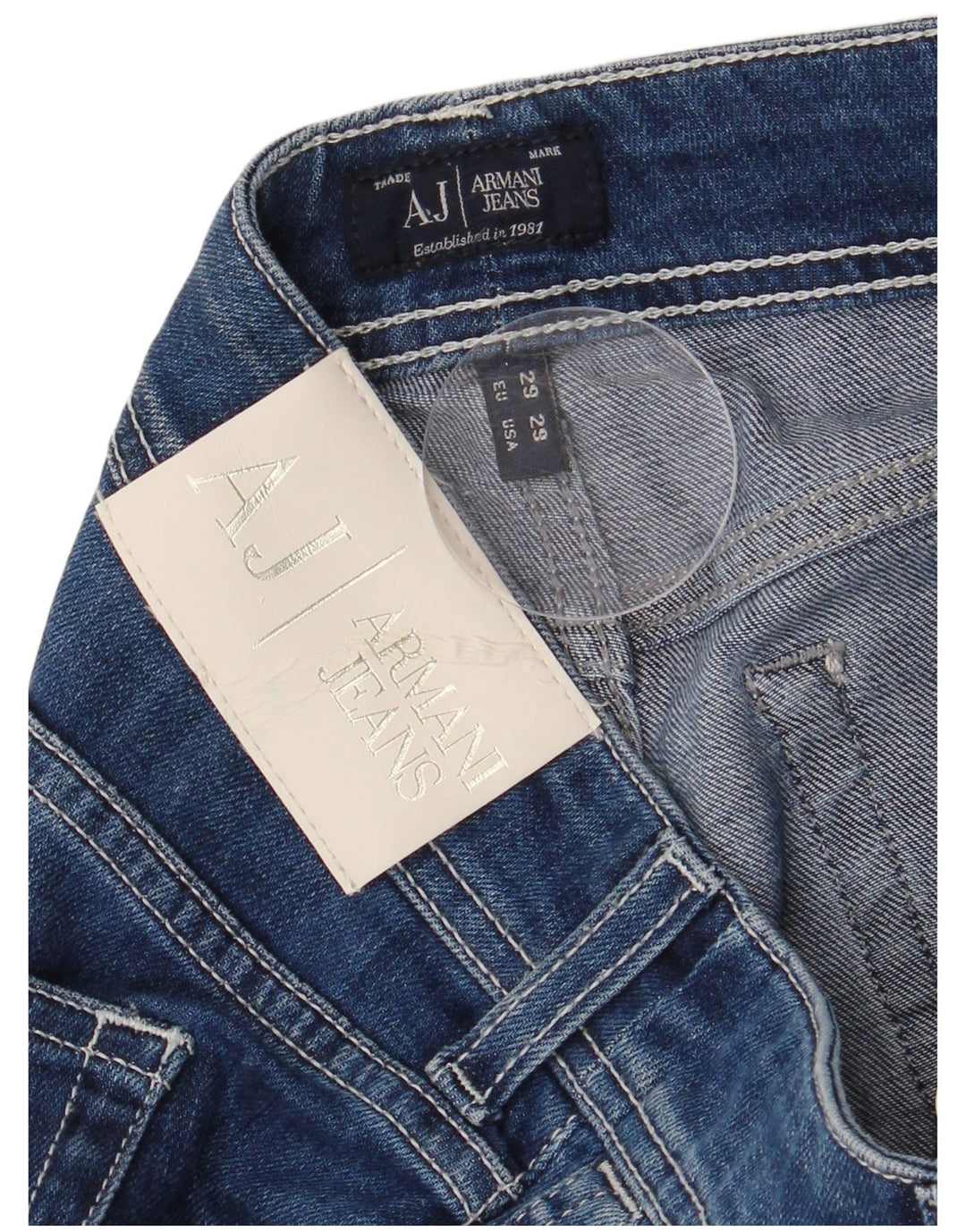 Blugi slim pentru femei Armani W29 L32 Bumbac albastru