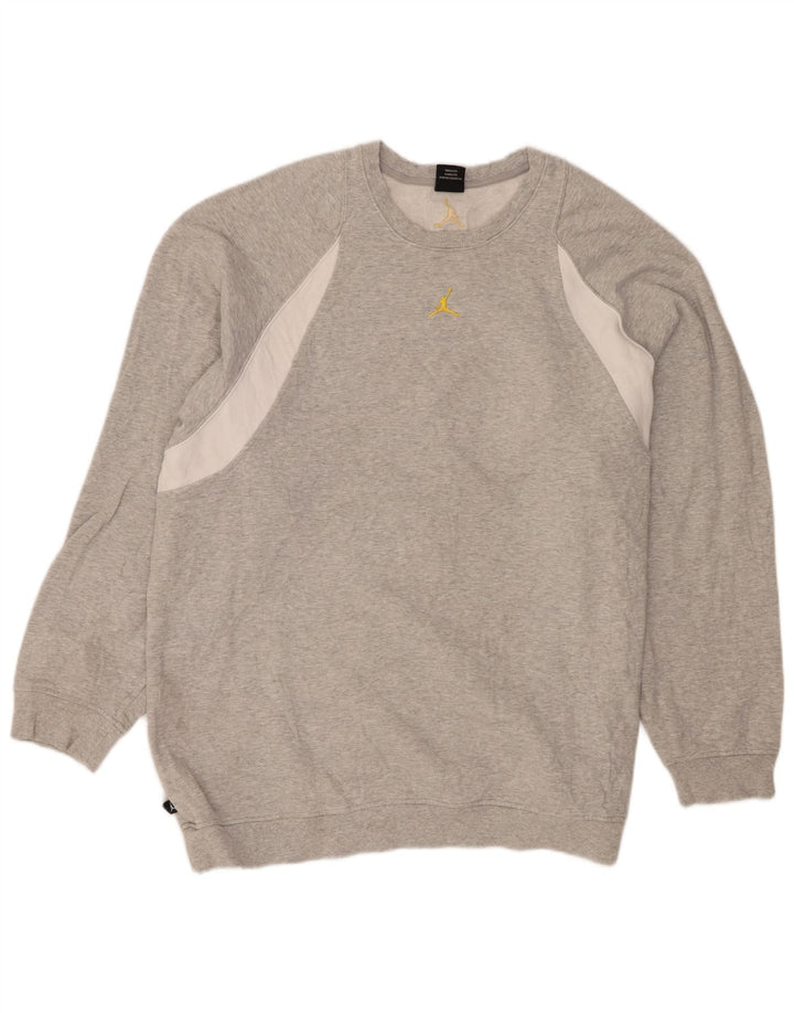 Pulover Jordan pentru bărbați, 2XL, bumbac color bloc, gri