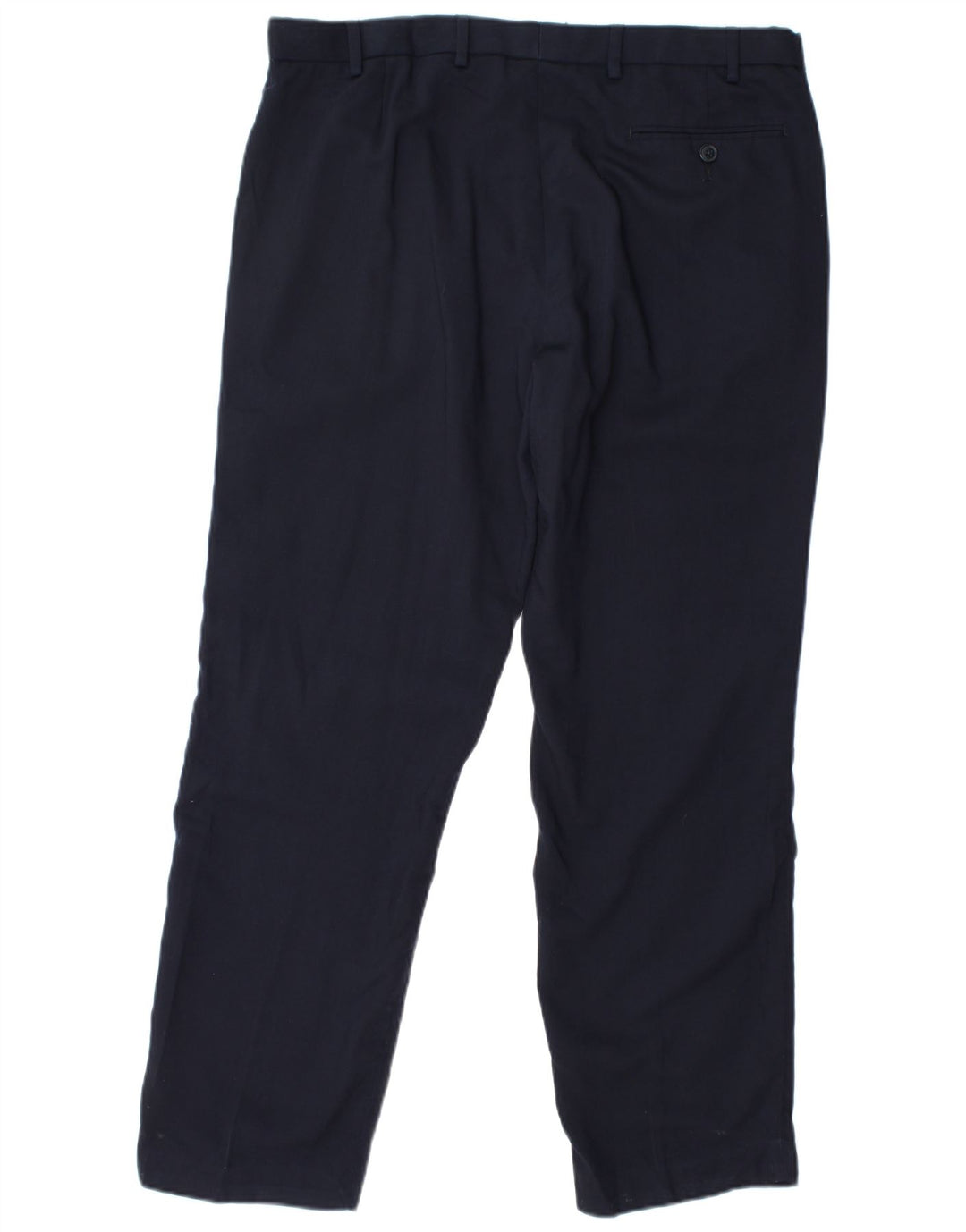 Pantaloni chino pentru bărbați Marks & Spencer, cu ajustare normală, L36 L31 Lână bleumarin