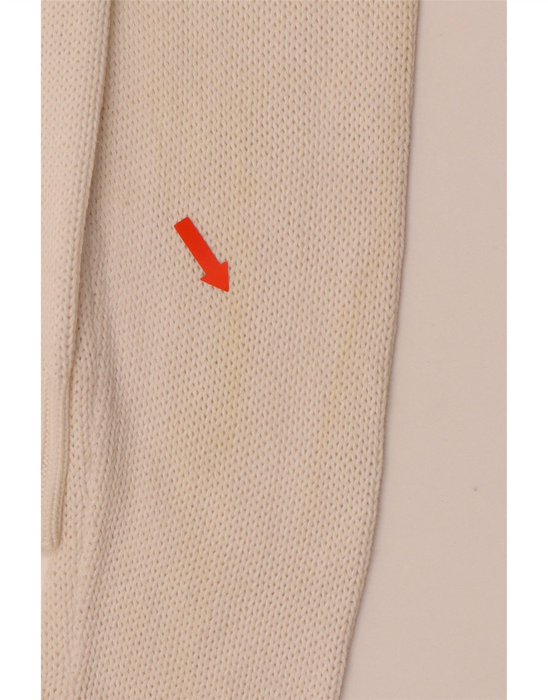 ARMANI JEANS Pulover cu decolteu în V pentru femei UK 16 Bumbac alb mare