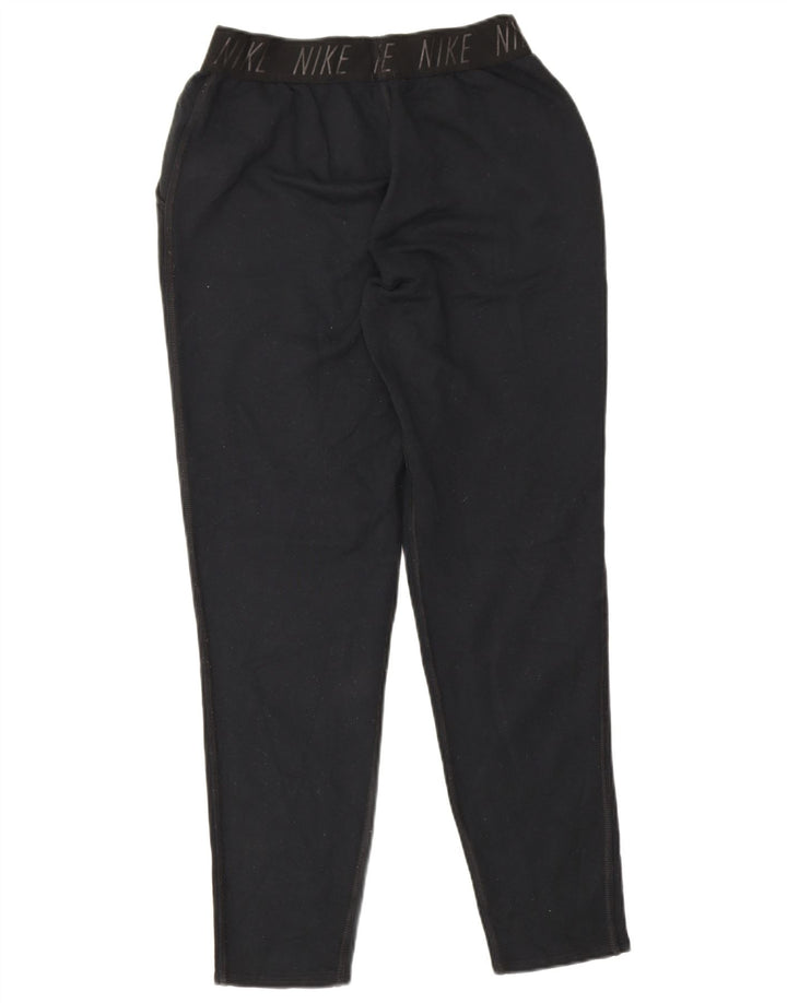Pantaloni de trening Nike Dri Fit Graphic pentru femei UK 10 Poliester negru mic