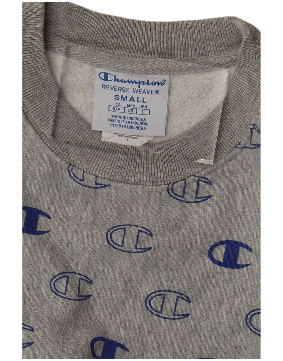 Pulover supradimensionat pentru femei, CHAMPION, cu țesătură inversă, UK 10, gri mic