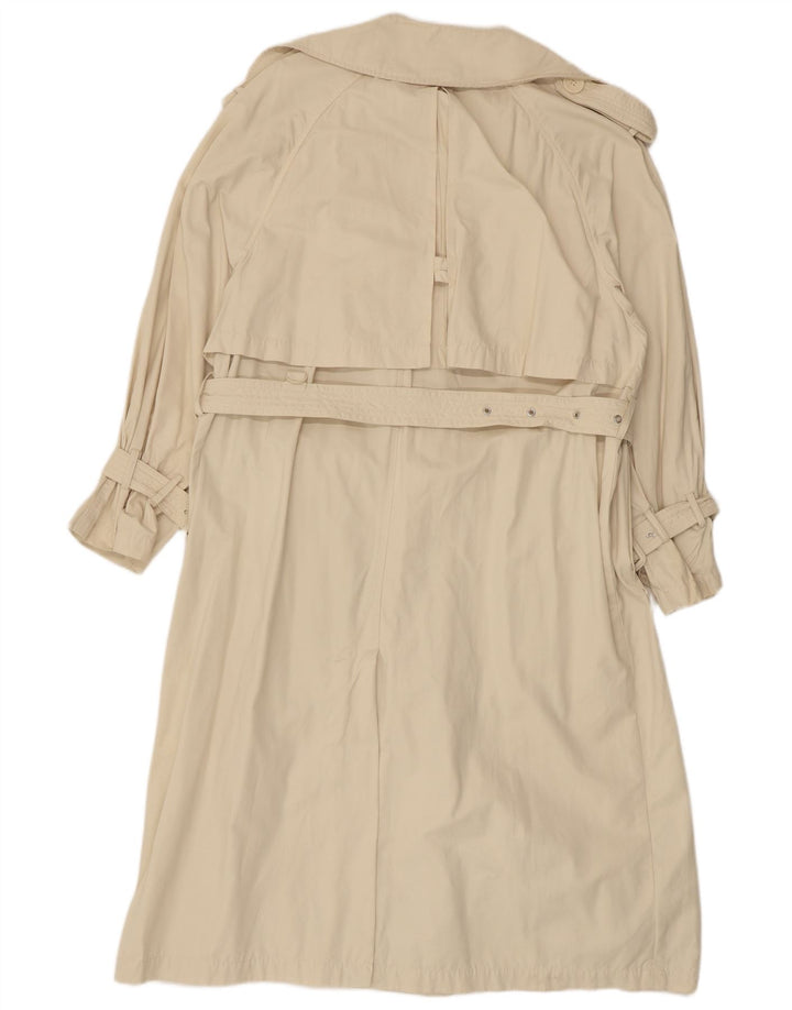 Trench supradimensionat pentru femei ZARA UK 14 Medium Bej Poliester