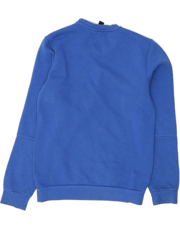 ADIDAS Mens Sweatshirt Jumper Small Blue Cotton Vintage Adidas and Second-Hand Adidas from Messina Hembry 