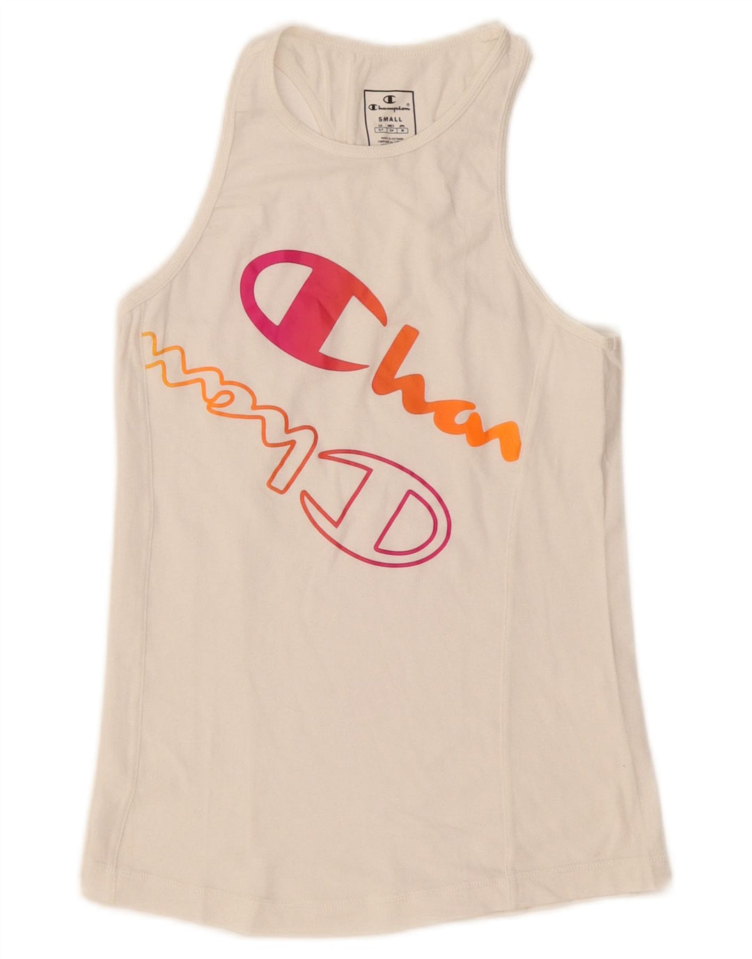 Top cu vestă grafică Champion pentru femei UK 8 Small White