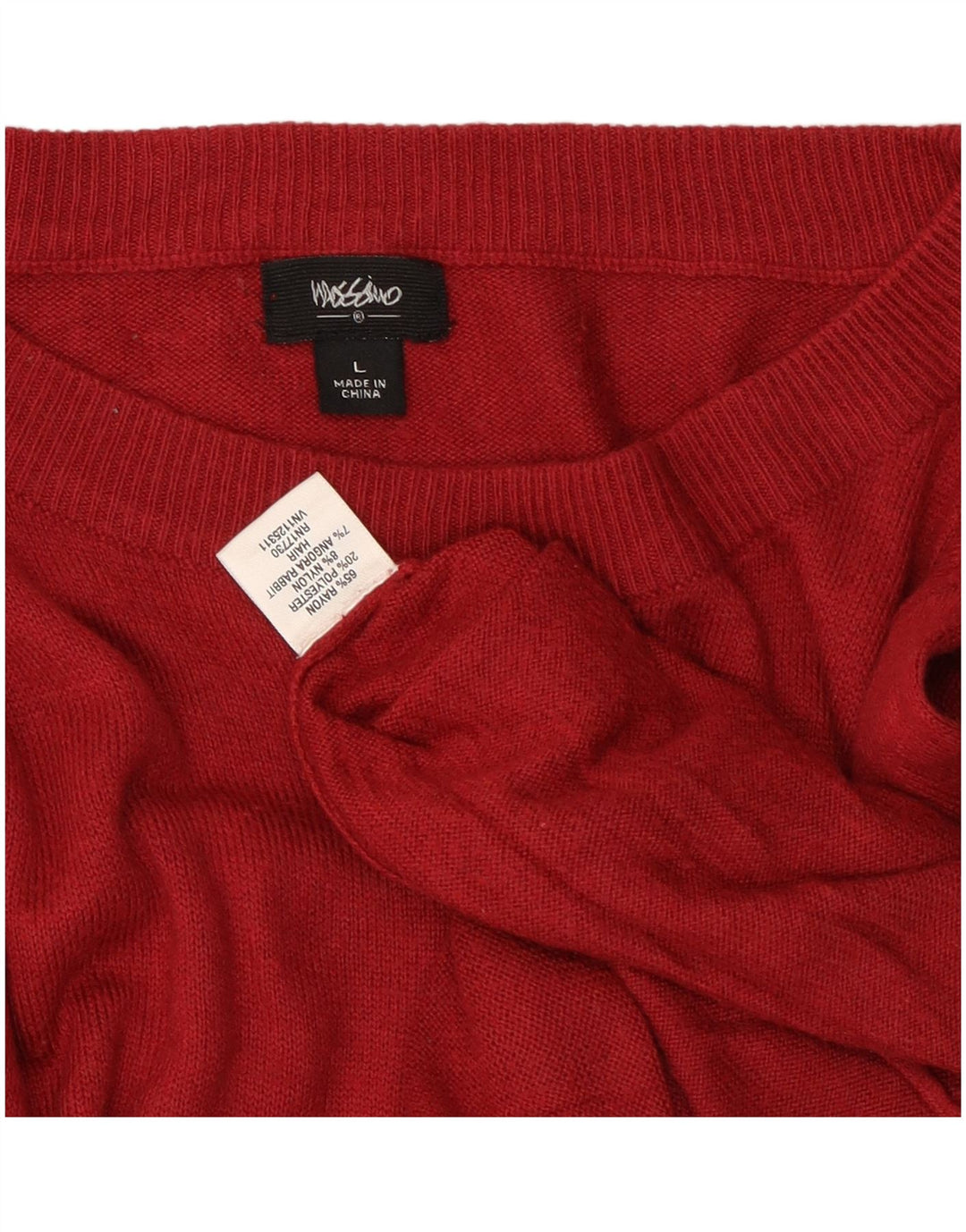 MOSSIMO Pulover pentru damă cu gât de barcă UK 14 Large Red Rayon