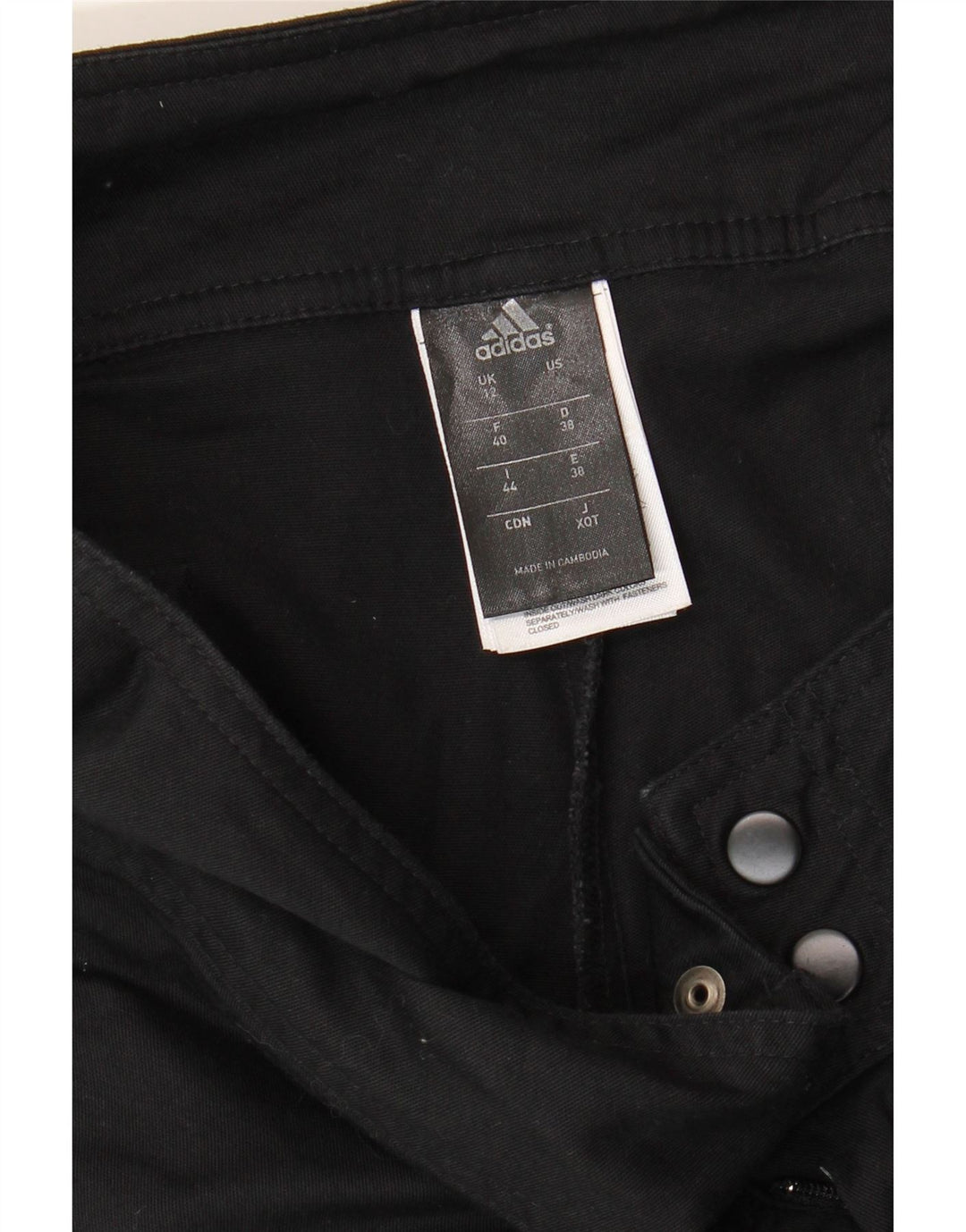 Pantaloni casual ADIDAS Climalite pentru femei UK 12 Medium W32 L30 Negru