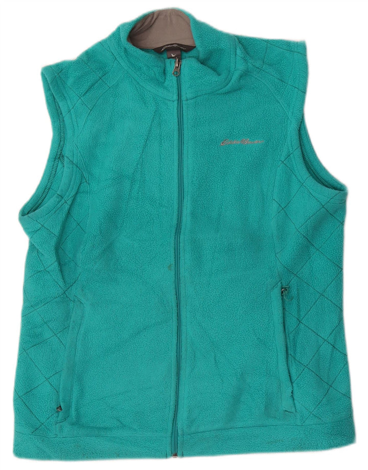 Gilet cu lână Eddie Bauer pentru femei UK 16, mare, turcoaz, poliester