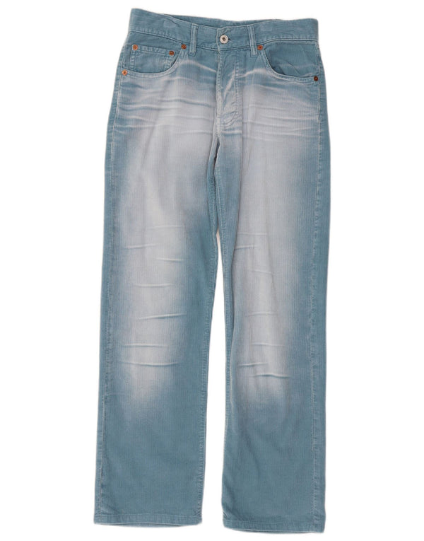 Pantaloni drepti din velur pentru femei Energie L30 L29 Bumbac albastru