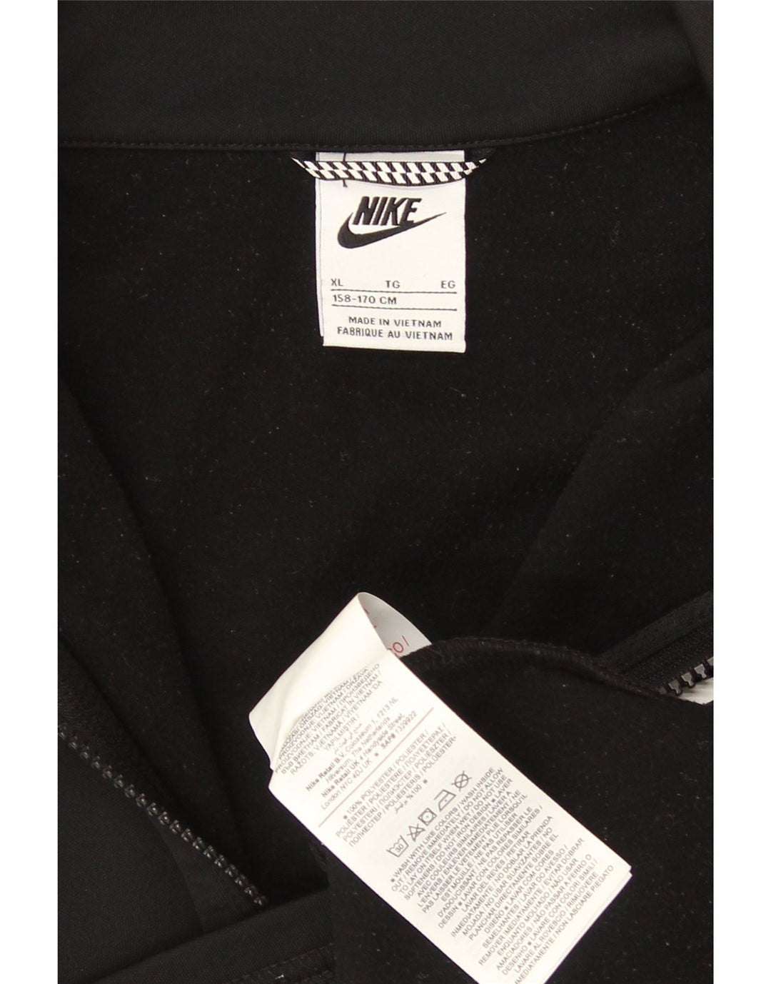 Jachetă de trening grafică Nike pentru băieți 13-14 ani XL poliester negru