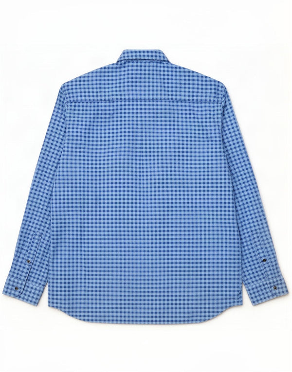 Cămașă S.Oliver pentru bărbați, cu tăiere obișnuită, 2XL, bumbac vichy albastru