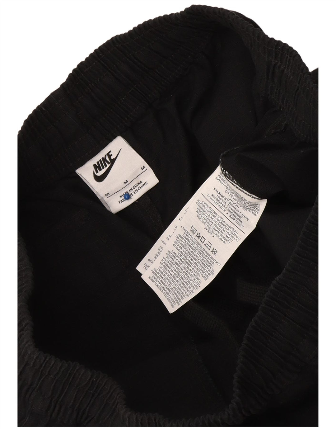 Pantaloni scurți sport cargo Nike pentru bărbați, bumbac mediu negru
