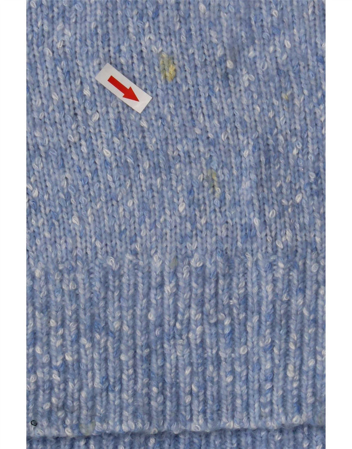 Pulover cu gât țestoasă pentru femei Marks & Spencer UK 14 Medium Blue Flecked