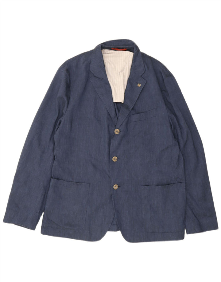 Jachetă pentru bărbați Ted Baker cu 3 nasturi, mărime 6, 2XL, in albastru