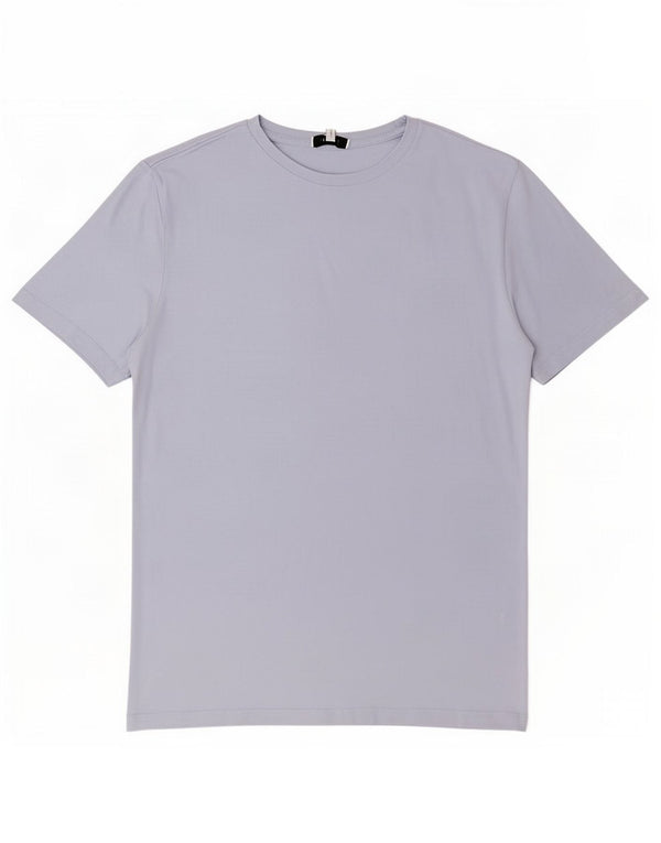T-shirt pentru bărbați Reiss Top Medium Blue Bumbac