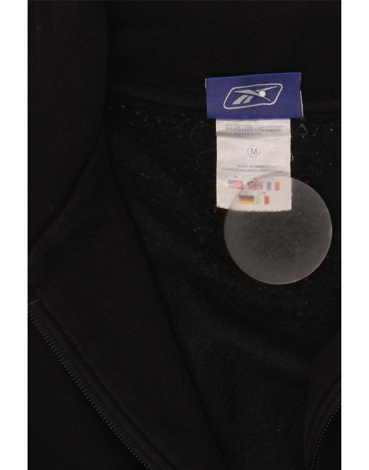 Jachetă de trening pentru bărbați Reebok, bumbac mediu negru
