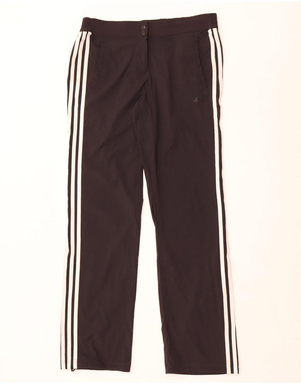 Adidas Womens Climalite Tracksuit Trousers UK 12 Medium  Black Polyester