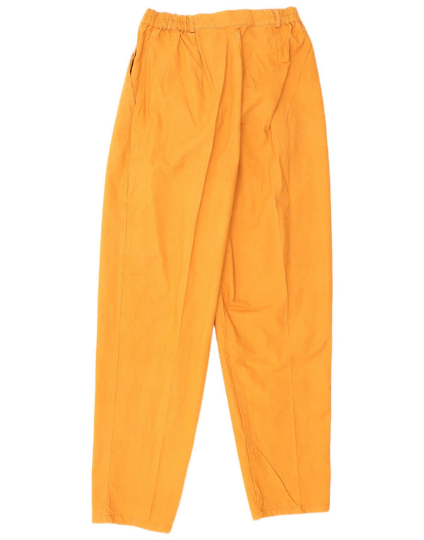 Pantaloni chino vintage cu talie înaltă pentru femei EU 42 Large W30 L32 Galben