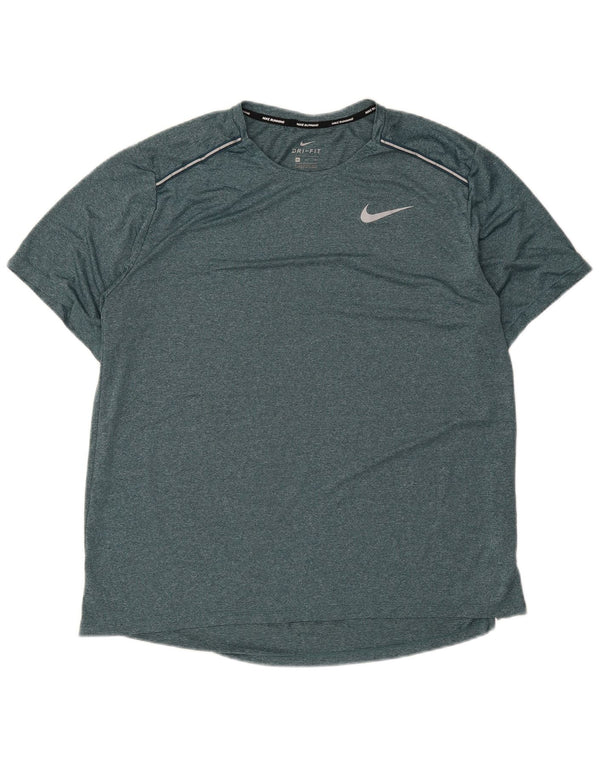 Tricou pentru alergare pentru bărbați Nike Top XL, verde, poliester, sport