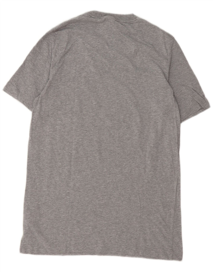 Tricou grafic pentru bărbați ADIDAS Top Mediu Gri bumbac cu pete