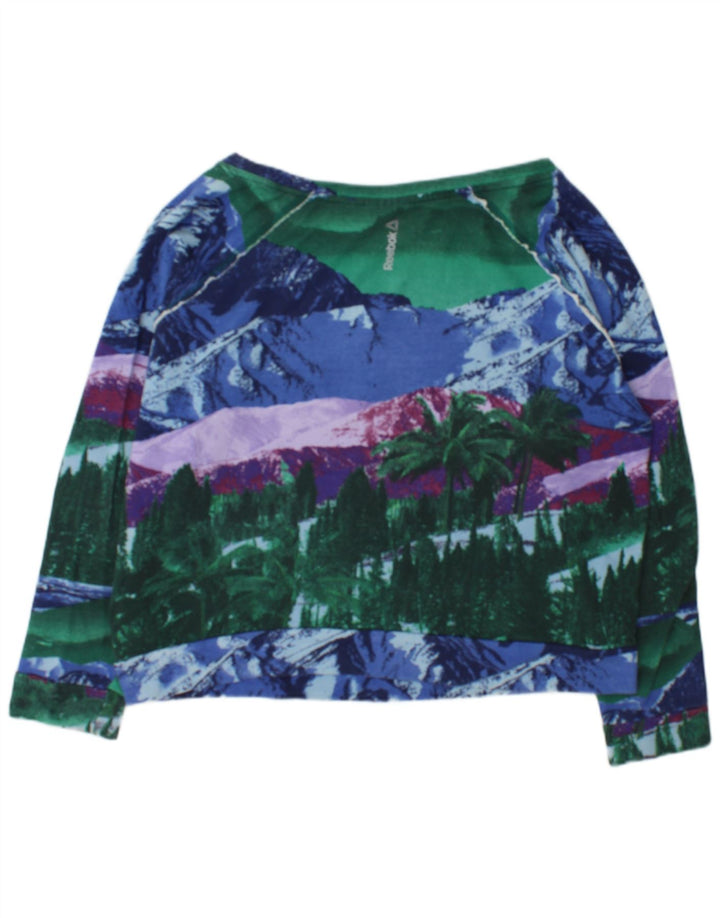Pulover Reebok pentru damă, cu grafică, UK 16/18, mare, multicolor