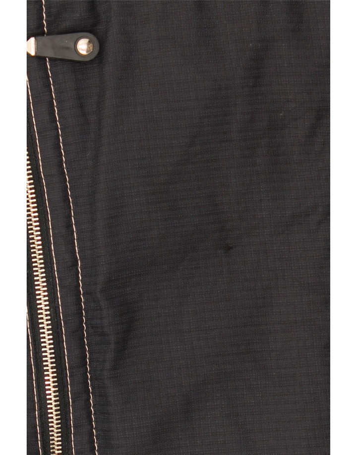 Jachetă vintage oversized Windbreaker pentru femei IT 44 Medium Black Poliamidă