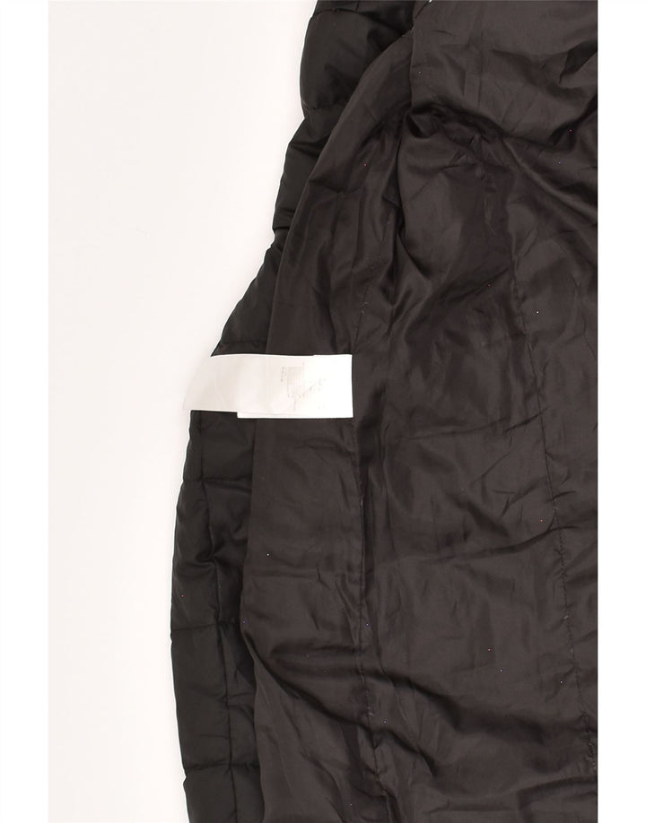 FIORELLA RUBINO Womens Hooded Padded Jacket UK 16 Large  Black Polyester | Vintage Fiorella Rubino | Thrift | Second-Hand Fiorella Rubino | Used Clothing | Messina Hembry 
