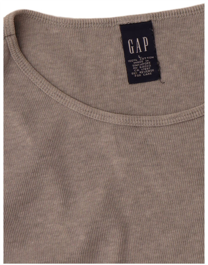 Gap Tricou pentru femei Top UK 16 Large Gri Bumbac