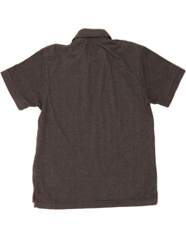 PIERRE CARDIN Mens Polo Shirt Small Grey Colourblock Polyester Vintage Pierre Cardin and Second-Hand Pierre Cardin from Messina Hembry 