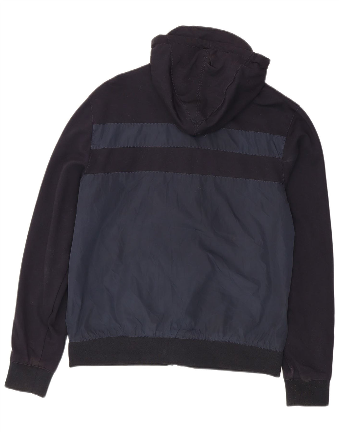 Jachetă bomber cu glugă pentru bărbați Zara UK 42 XL Bleumarin Poliester color bloc
