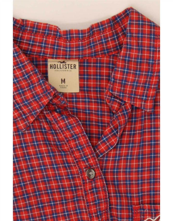Cămașă pentru femei Hollister Flannel UK 12 Medium Red Check Bumbac