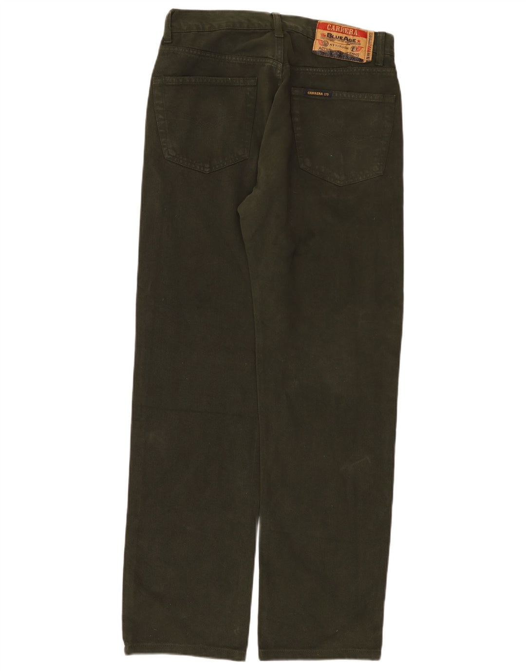 CARRERA Blugi Drepți Bărbați IT 48 Medium W30 L31 Kaki Bumbac